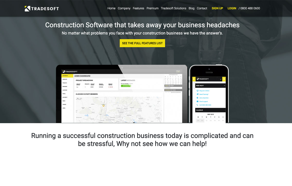 Tradesoft (UK) - Project Management Software